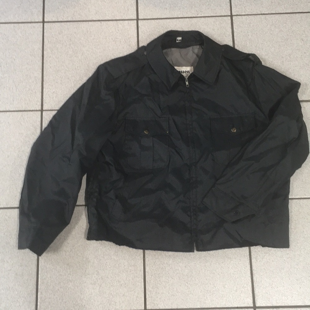 VTG 90’s Blauer nylon zip up riding garage mechanics style jacket sz L